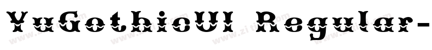 YuGothicUI Regular字体转换